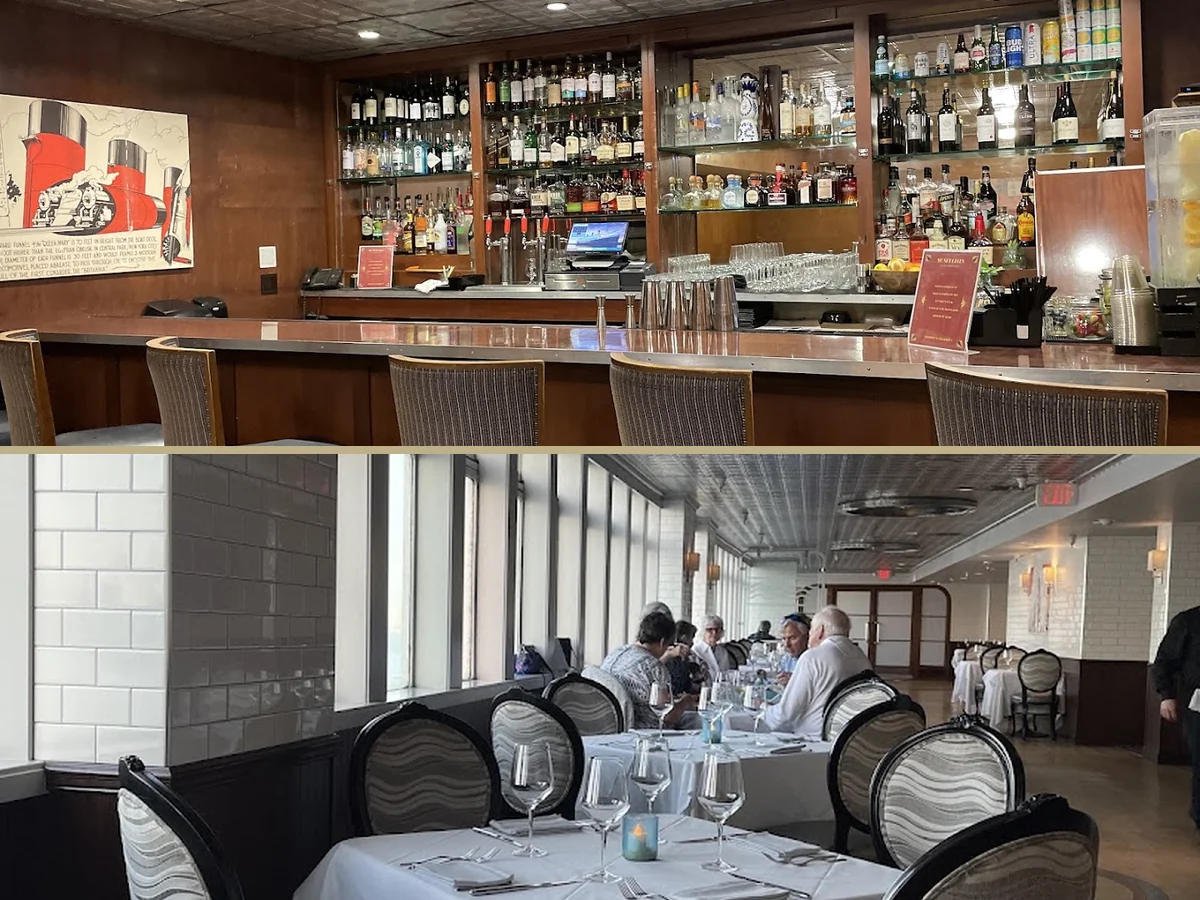 Modern seafood and steak dining in a historic setting.